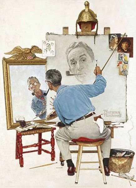 Norman Rockwell's Triple Self-Portrait Notebook - Norman Rockwell - Livros - Dover Publications Inc. - 9780486814575 - 28 de abril de 2017