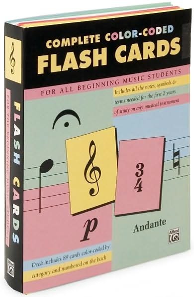 Cover for Alfred Publishing · 89 Color-coded Flash Cards (Paperback Bog) (1996)