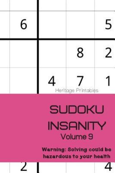 Cover for Heritage Printables · Sudoku Insanity Volume 9 (Pocketbok) (2019)