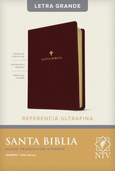 Cover for Tyndale · Santa Biblia NTV, Edicion de referencia ultrafina, letra gra (Leather Book) (2020)