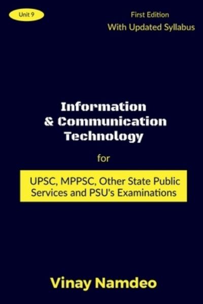 Cover for Vinay Namdeo · Information and Communication Technology (Book) (2021)