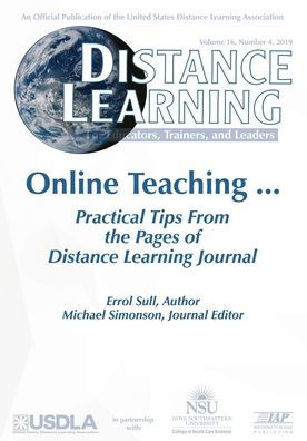 Cover for Michael Simonson · Distance Learning - Volume 16 Issue 4 2019 (Book) (2020)