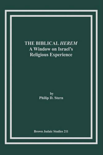 Cover for Philip D. Stern · The Biblical Herem: A Window on Israel's Religious Experience (Taschenbuch) (1991)