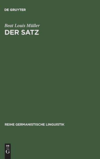 Cover for Beat Louis Mu?ller · Der Satz (Book) (1901)
