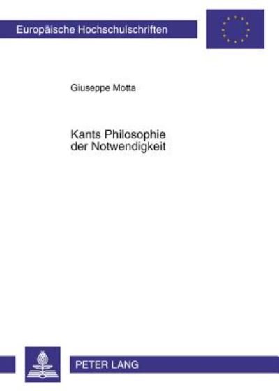 Cover for S Ongji Munhwasa · Kants Philosophie der Notwendigkeit - Europaeische Hochschulschriften / European University Studie (Taschenbuch) [German edition] (2007)