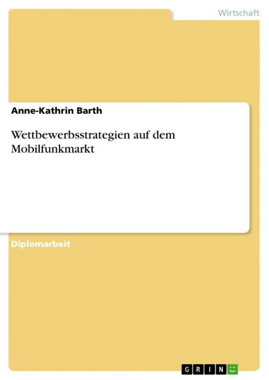 Cover for Barth · Wettbewerbsstrategien auf dem Mob (Book) [German edition] (2013)