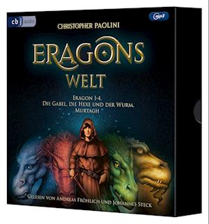 Cover for Christopher Paolini · Eragons Welt - Das Vermächtnis der Drachenreiter - Der Auftrag des Ältesten - Die Weisheit des Feuers - Das Erbe der Macht - Die Gabel, die Hexe und der Wurm - Murtagh (Audiobook (CD)) (2024)