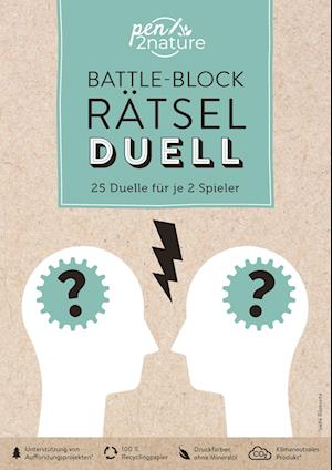 Cover for Battle-Block Rätsel-Duell | Spieleblock mit 25 Duellen für je 2 Spieler (Book) (2023)