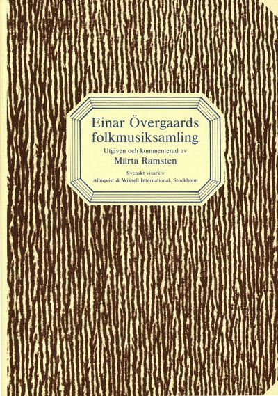 Cover for Märta Ramsten · Einar Övergaards folkmusiksamling (Book) (2019)