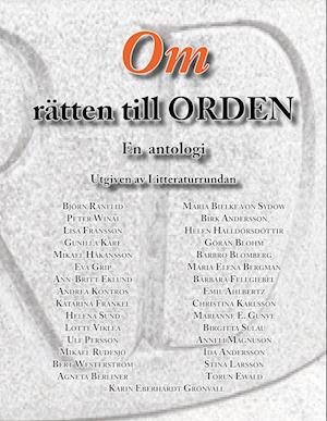 Cover for Om rätten till orden : en antologi (Book) (2023)