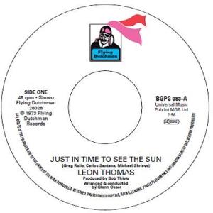 Cover for Leon Thomas · Just in Time to See the Sun (7&quot;) (2025)