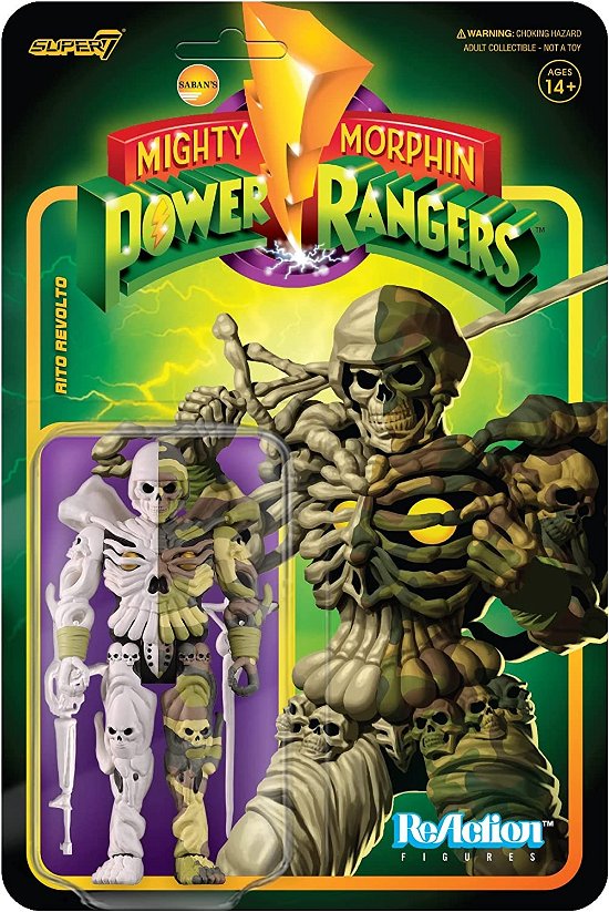 Cover for Power Rangers · Mighty Morphin Power Rangers Reaction Actionfigur (Legetøj) (2022)