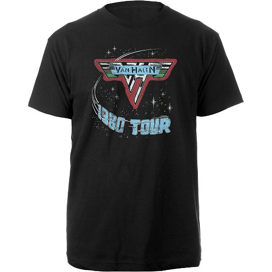 Van Halen Unisex T-Shirt: 1980 Tour - Van Halen - Koopwaar -  - 5056012021576 - 