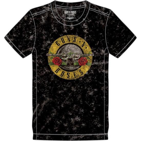 Guns N' Roses Unisex T-Shirt: Classic Logo (Wash Collection) - Guns N Roses - Produtos -  - 5056368643576 - 