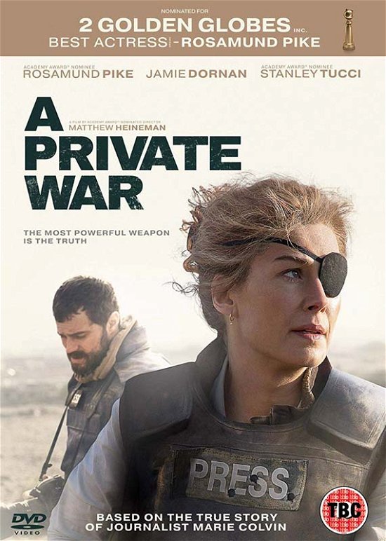 Cover for A Private War DVD · A Private War (DVD) (2019)