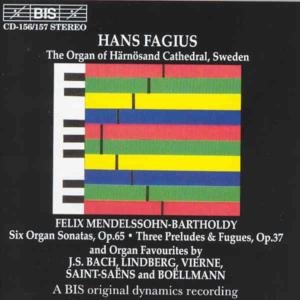 Cover for Fagius / Boellman · At the Organ of Harnosand Cathedral Sweden (CD) (1994)