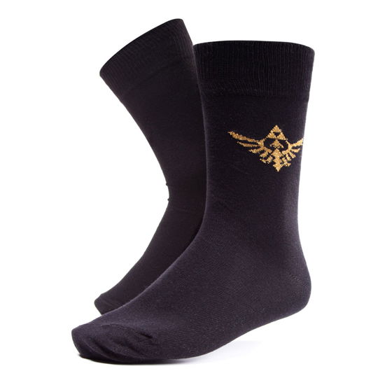 Cover for Nintendo: Legend Of Zelda (The) · NINTENDO - ZELDA : Black Crew Sock 39/42 (MERCH)