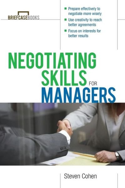 Cover for Steve Cohen · Negotiating Skills for Managers - Briefcase Books Series (Taschenbuch) (2002)