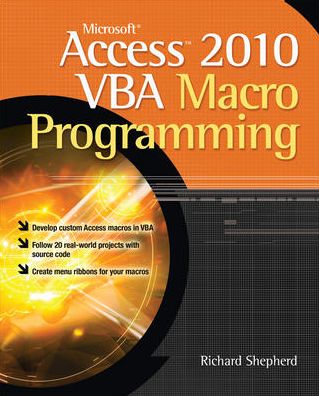 Cover for Richard Shepherd · Microsoft Access 2010 VBA Macro Programming (Pocketbok) [Ed edition] (2010)