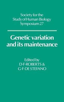 Cover for D F Roberts · Genetic Variation and its Maintenance - Society for the Study of Human Biology Symposium Series (Gebundenes Buch) (1986)