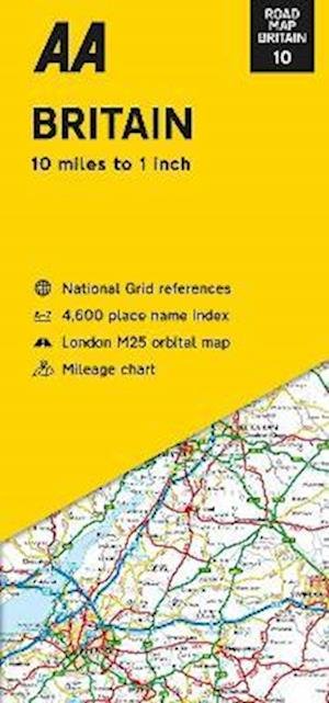 Cover for Aa Publishing · AA Road Map Britain - AA Road Map Britain (Map) [New edition] (2023)