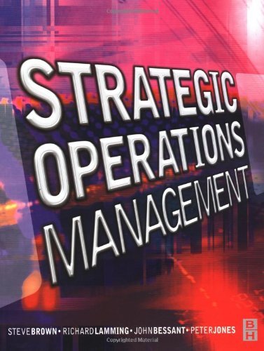 Cover for Peter Jones · Strategic Operations Management (Paperback Bog) (2000)