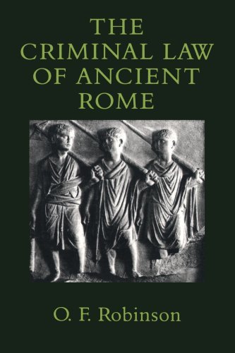 Cover for O.F. Robinson · The Criminal Law of Ancient Rome (Paperback Bog) (1995)
