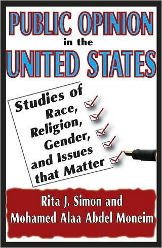 Public Opinion in the United States: Studies of Race, Religion, Gender, and Issues That Matter - Rita J. Simon - Boeken - Taylor & Francis Inc - 9781412811576 - 15 januari 2010
