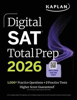 Cover for Kaplan Test Prep · SAT Total Prep 2026 - Kaplan Test Prep (Paperback Book) (2025)