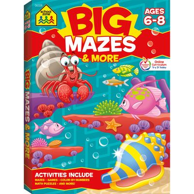 Cover for School Zone · School Zone Big Mazes &amp; More Workbook (Paperback Book) (2017)