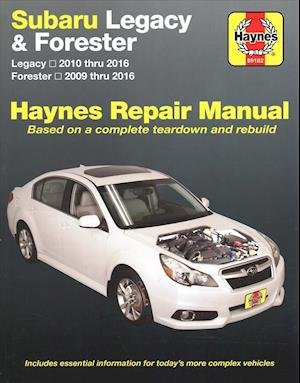 Subaru Legacy (10-16) & Forester (09-16) Haynes Repair Manual (USA) - Haynes Publishing - Bøger - Haynes Manuals Inc - 9781620922576 - 22. juni 2017