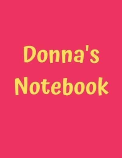 Cover for 99 Notes · Donna's Notebook (Pocketbok) (2019)