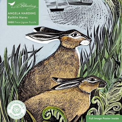 Adult Sustainable Jigsaw Puzzle Angela Harding: Rathlin Hares: 1000-pieces. Ethical, Sustainable, Earth-friendly - 1000-piece Sustainable Jigsaws -  - Jeu de société - Flame Tree Publishing - 9781804175576 - 14 février 2023