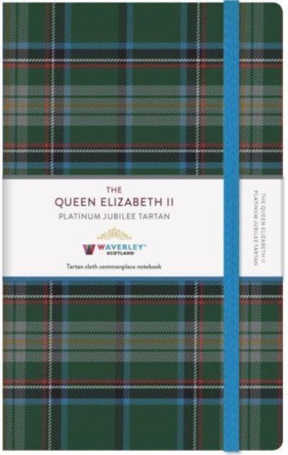 Cover for The Queen Elizabeth II Platinum Jubilee Tartan Cloth Large Notebook: Waverley Commonplace Notebooks - Waverley Tartan Cloth Commonplace Notebooks (Hardcover Book) (2023)