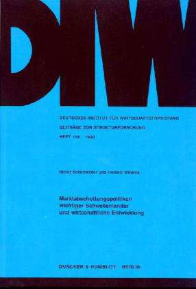 Cover for Schumacher · Marktabschottungspolitiken w (Buch) (1990)