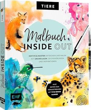 Cover for Malbuch Inside Out: Watercolor Tiere (Buch) (2022)