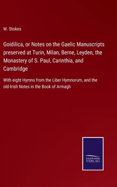 Cover for W. Stokes · Goidilica, or Notes on the Gaelic Manuscripts preserved at Turin, Milan, Berne, Leyden, the Monastery of S. Paul, Carinthia, and Cambridge (Hardcover Book) (2022)