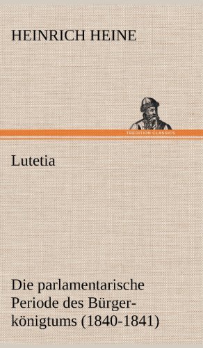 Cover for Heinrich Heine · Lutetia (Innbunden bok) [German edition] (2012)