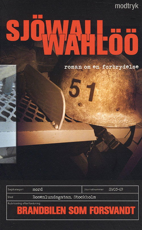 Cover for Sjöwall &amp; Wahlöö · Roman om en forbrydelse: Brandbilen som forsvandt (Paperback Book) [1.º edición] [Paperback] (2007)