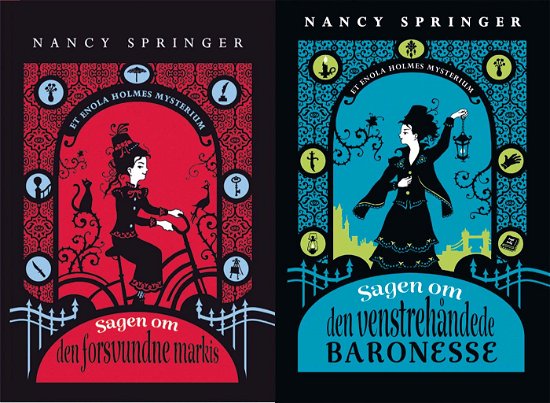Cover for Nancy Springer · Et Enola Holmes mysterium: Enola Holmes 1 + 2 - tilbud (Bound Book) [1st edition] (2022)