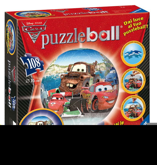 Cover for Ravensburger · RAVENSBURGER PUZZLE BALL 3D DISNEY CARS NIGHT-LIGHT (108pcs) (11657) (MERCH)