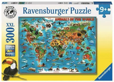 Dieren Over de Wereld Puzzel 300st. - Ravensburger - Andere - Ravensburger - 4005556132577 - 26 februari 2019