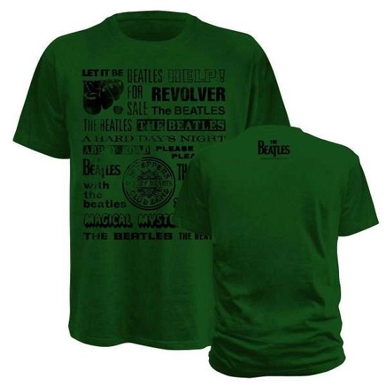 Cover for The Beatles · L/logo Stamps / Forest Green/ts / Fb/pp (Bekleidung) [size L] (2009)