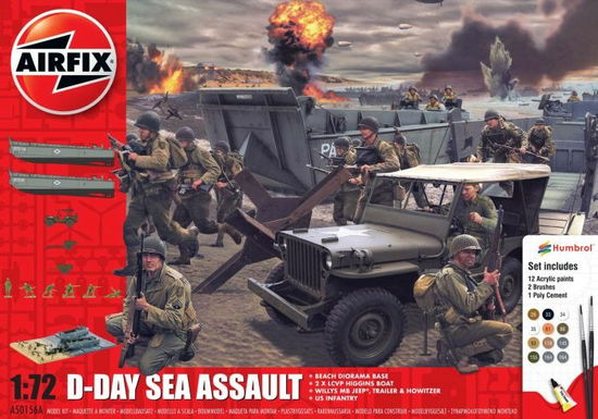 75th Anniversary D-day Sea Assault Set - Airfix - Koopwaar - Airfix-Humbrol - 5055286659577 - 