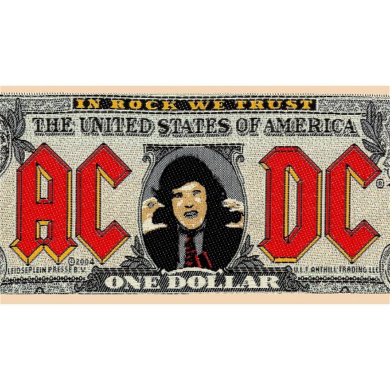 AC/DC Standard Woven Patch: Bank Note - AC/DC - Merchandise - Unlicensed - 5056170603577 - 