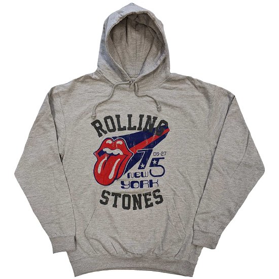 The Rolling Stones Unisex Pullover Hoodie: New York '75 - The Rolling Stones - Produtos -  - 5056561063577 - 