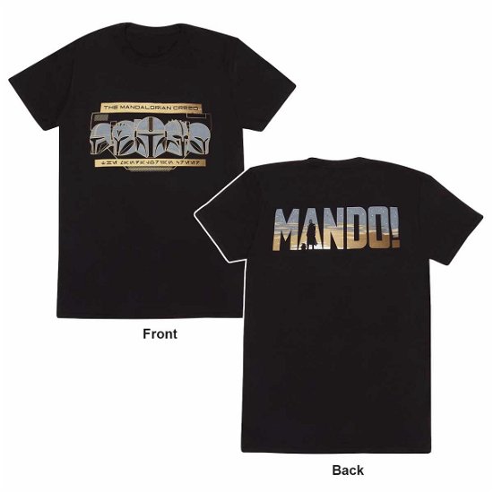 Cover for Star Wars: The Mandalorian · Row Of Helmets - Black (T-Shirt Unisex Tg. S) (N/A)