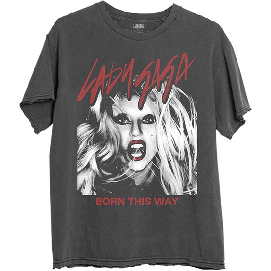 Lady Gaga Unisex T-Shirt: Born This Way Photo - Lady Gaga - Gadżety -  - 5056737284577 - 19 września 2024