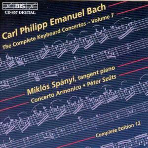 Cover for Bach,c.p.e. / Spanyi / Spany / Szuts · Complete Keyboard Concertos 7 (CD) (2000)