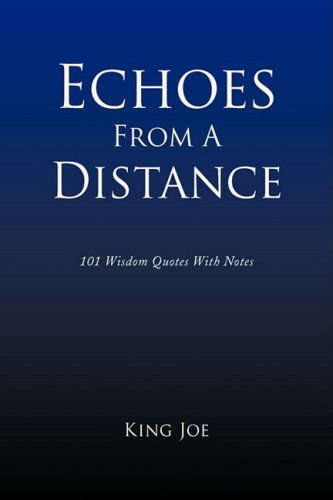 Cover for King Joe · Echoes from a Distance (Hardcover Book) (2009)